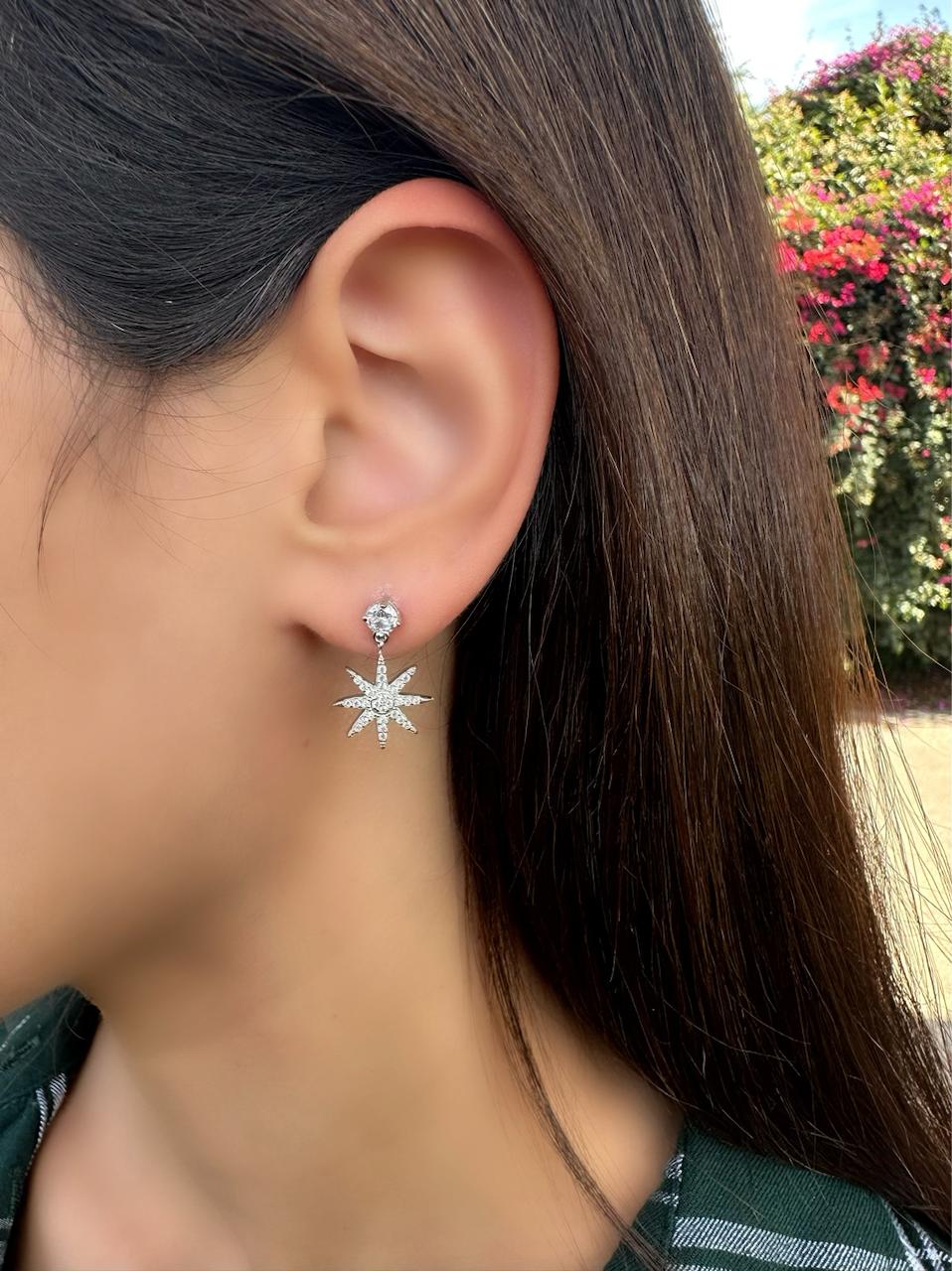 Drop Star Earrings