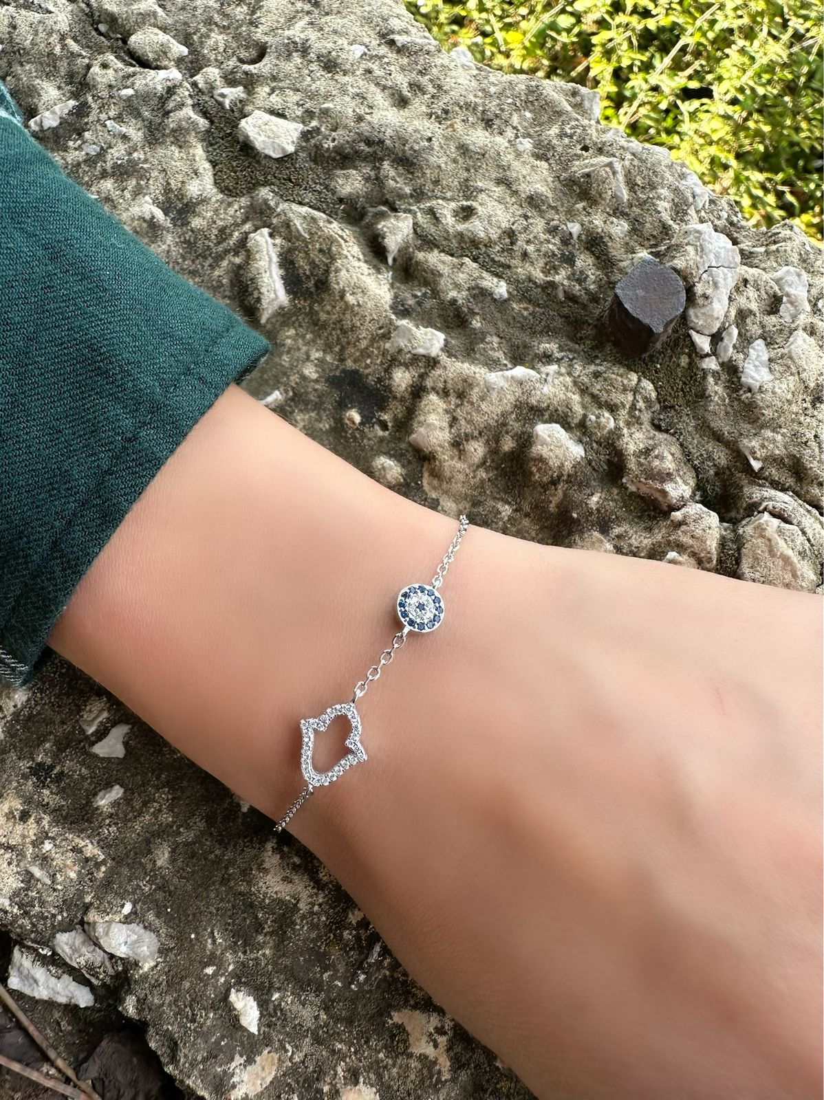 Hand & Evil Eye Bracelet