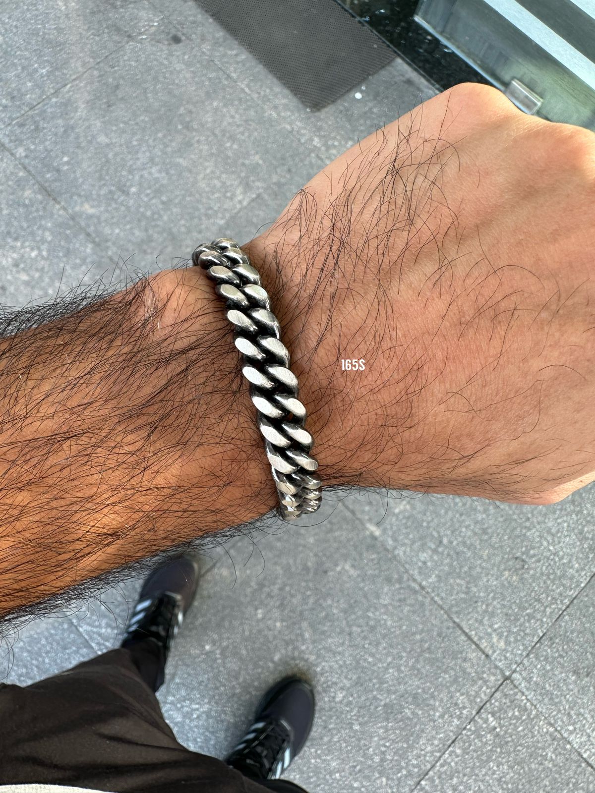Men's Big Cubic Link Chain Bracelet