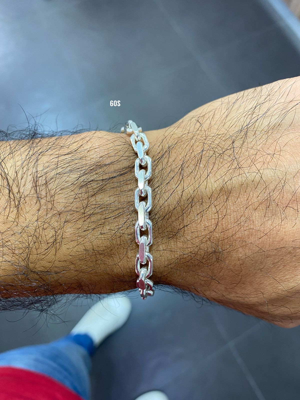 Men's Thick Cable Rolo Link Chain Bracelet