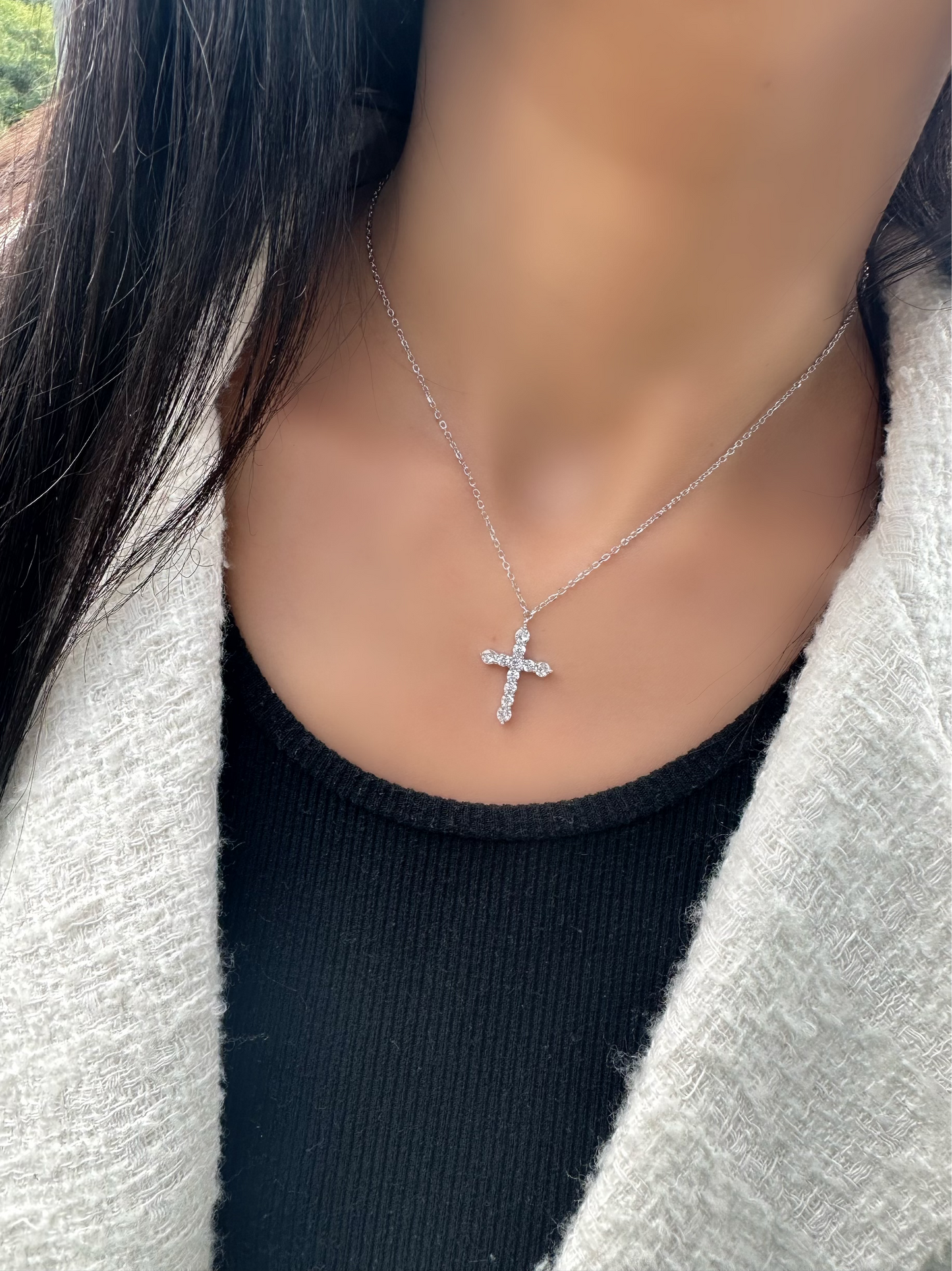 SILVER 925 CROSS NECKLACE